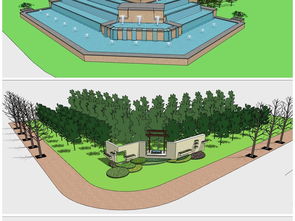 精品城市规划 道路绿化与植物景观设计模型素材解析