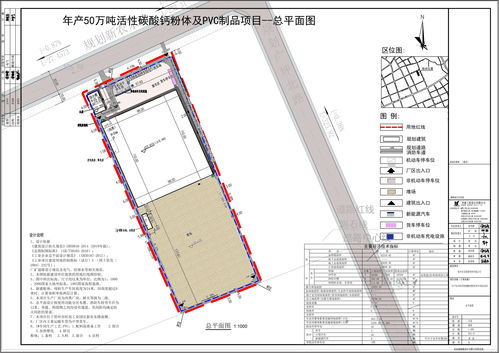 贺州市年产50万吨活性碳酸钙粉体及PVC制品项目规划及建筑设计方案批前公示